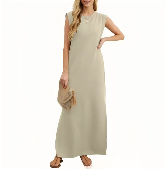 Women's Brushed Bamboo Sleeveless Midi Dress